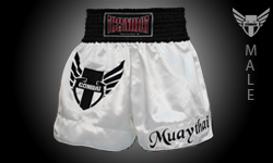 Tcombat Muay Thai Shorts  — White