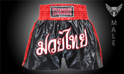 Tcombat Muaythai training Shorts — Black/red